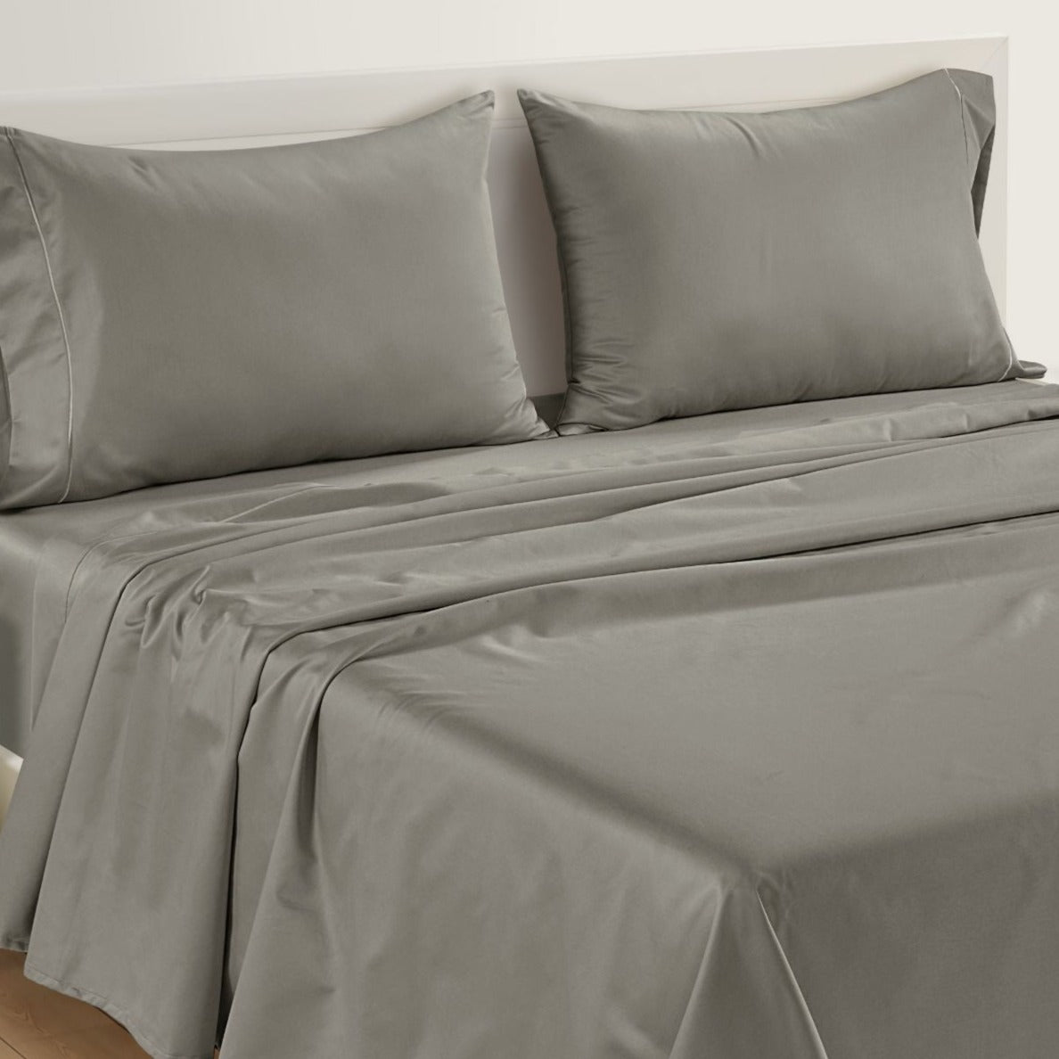 1000TC Pure Egyptian Cotton Sheet Set - Charcoal