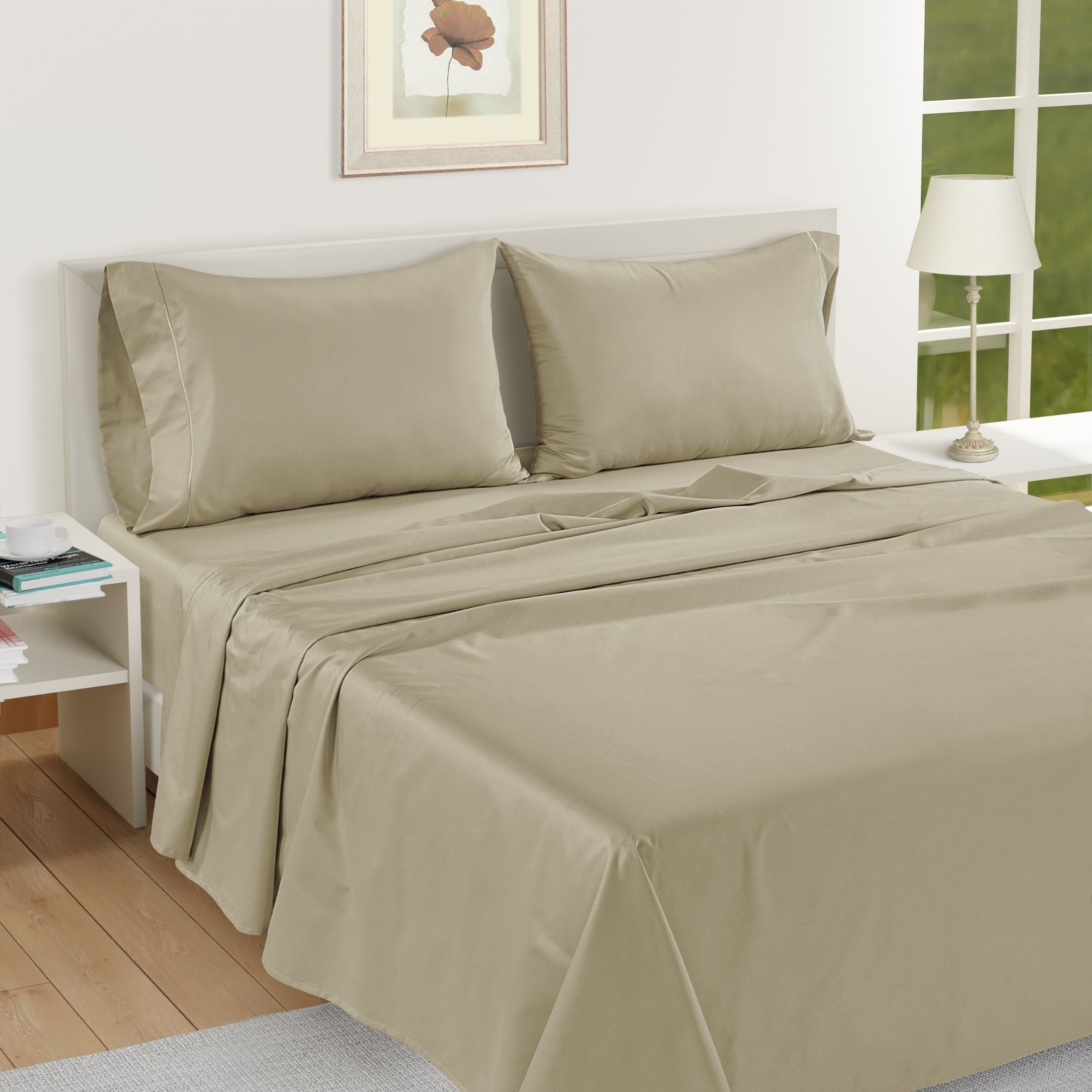 1000TC Pure Egyptian Cotton Sheet Set - Linen