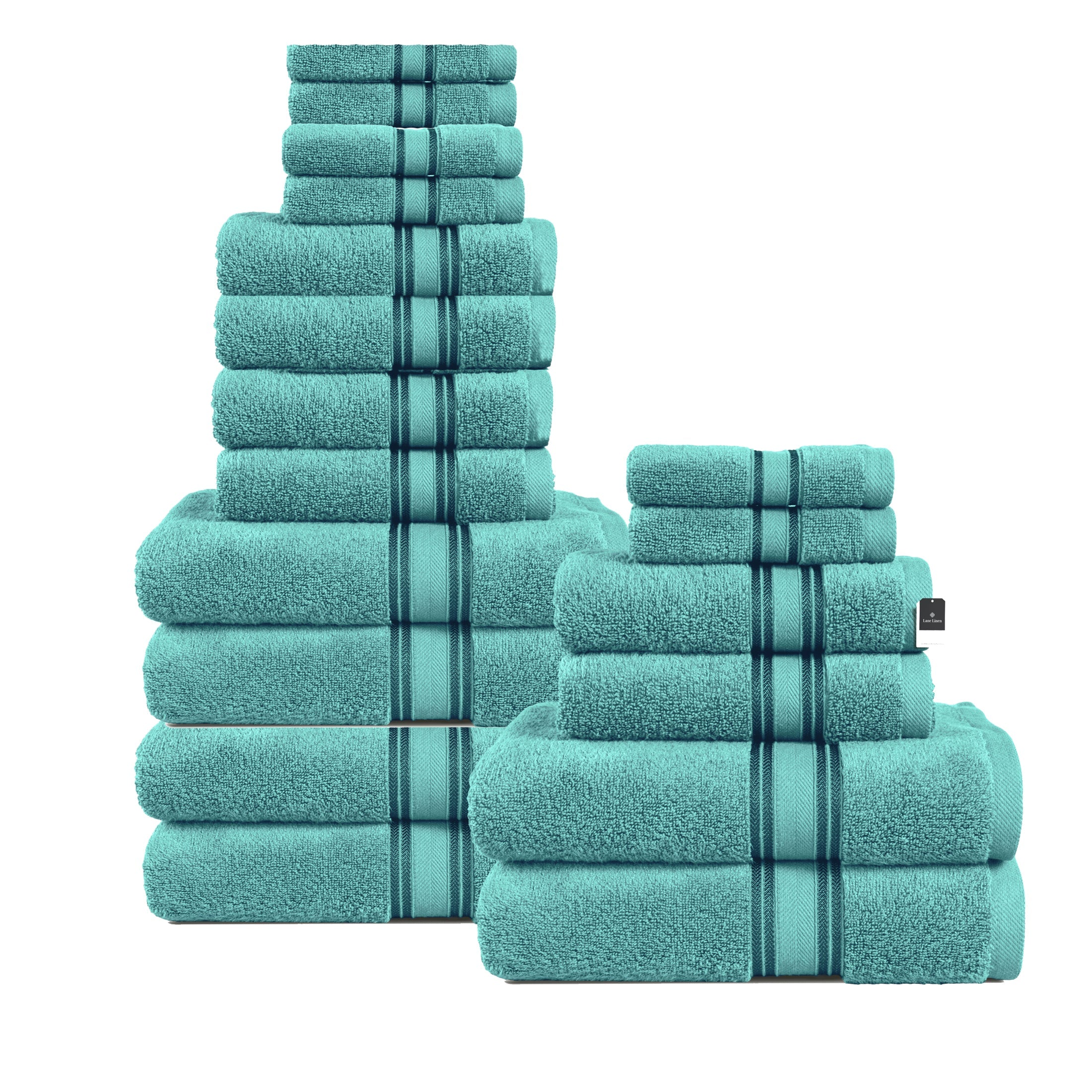 18 Piece 100% Cotton Towel Set 550GSM - Teal