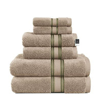 6 Piece Cotton Towel Set 550GSM - Taupe